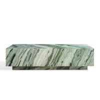 NaturaModa Collections Gene Marble Rectangle Coffee Table