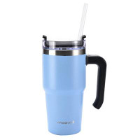 Hydrate Bottles Travel Tumbler With Handle 20Oz - Vacuum Insulated Travel Mugs For Hot And Cold - Travel Coffee Mug With