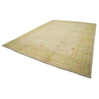 Isabelline One-of-a-Kind Hand-Knotted 2000S 12'2" X 17'5" Area Rug in Beige/Yeallow