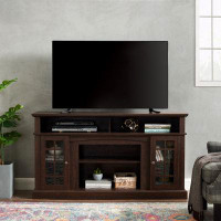 August Grove Wood TV Stand Media Console Table  For TV Up To 65"