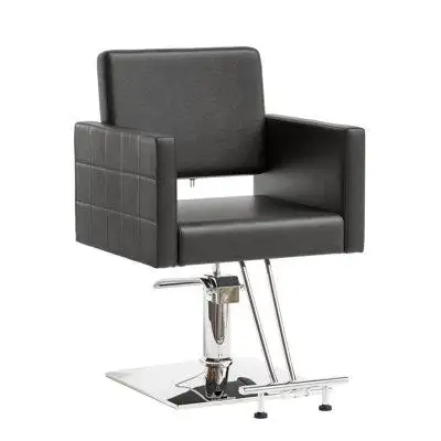Inbox Zero PVC Leather Stainless Steel Pedal Hair Chair