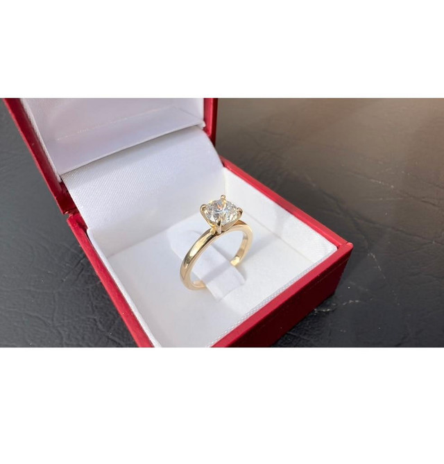 #467 - 14k Yellow Gold, 1.00 Carat Solitaire Engagement Ring, Size 4 3/4 in Jewellery & Watches - Image 3