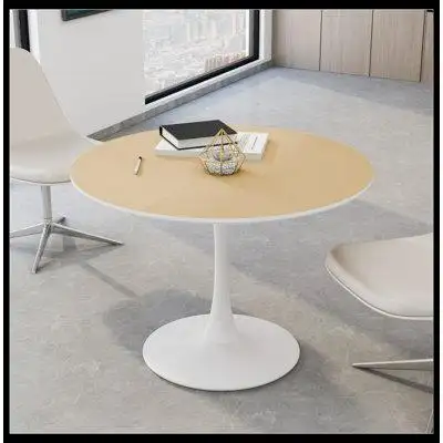 George Oliver Round Dining Table with Round MDF Table Top,Metal Base,End Table Leisure Coffee Table