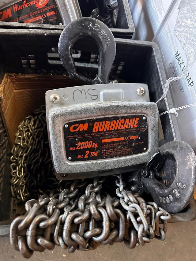 Used heavy duty chain hoist, lever hoist in Other Business & Industrial in Toronto (GTA)
