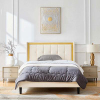 Latitude Run® Bed Frame with Upholstered Headboard
