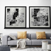 Picture Perfect International "Shades Of Grey" 2 Piece Outdoor Art Print On Silver Aluminum By Mark Lawrence