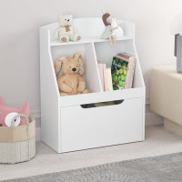 Ebern Designs Kids Bookshelf With Drawer And Wheels, Children's Book Display, Wooden Bookcase, Toy Storage Cabinet Organ