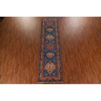 Rugsource One-of-a-Kind Hand-Knotted 3'6'' X 12'10'' Area Rug in Blue