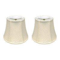 Royal Designs Royal Designs, Inc. Modified Bell Lamp Shade, BSO-708-16LNBG-2, Linen Beige, 10 X 16 X 12.5, Set Of 2