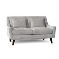 George Oliver Gros 61" Flared Arm Loveseat with Reversible Cushions