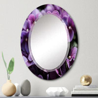 East Urban Home Zykiah - Floral Wall Mirror Oval