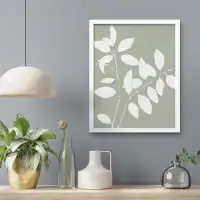 SIGNLEADER Botanical Plants Leaves - Single Picture Frame Print