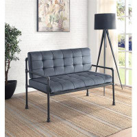 17 Stories Loveseat with Metal Frame
