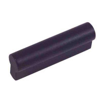 D. Lawless Hardware 1" Solid Aluminum Cylinder Pull Black