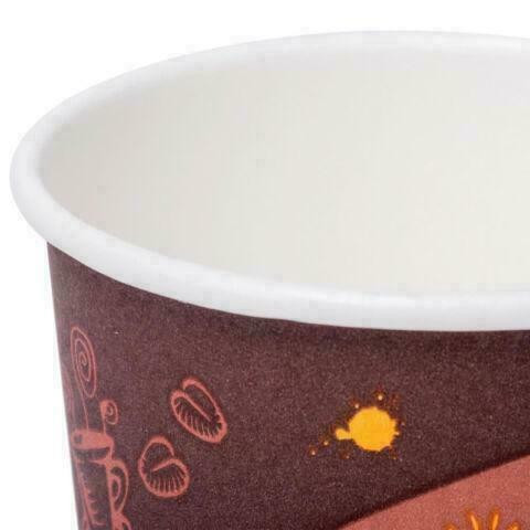 8 oz. Poly Paper Hot Cup with Coffee Design - 1000 / Case *RESTAURANT EQUIPMENT PARTS SMALLWARES HOODS AND MORE* in Other Business & Industrial in City of Toronto - Image 3