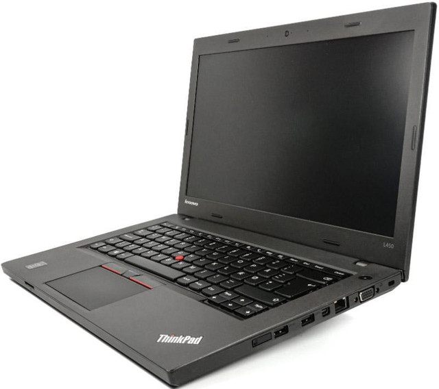 LENOVO THINKCENTRE L450 INTEL CORE I5-5300U 2.3 GHZ  LAPTOP with SSD DRIVE  - Fast and Durable Computer -- Amazing Price in Laptops in Edmonton Area - Image 2