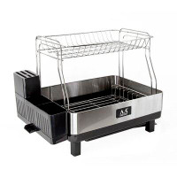 AA FAUCET Aa Faucet Stainless Steel 2-tier Dish Drying Rack (ar-2tdishrk)
