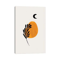 East Urban Home Moon Plant by - Wrapped Canvas