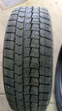 4 pneus dhiver P195/55R16 91T Dunlop Winter Maxx 2.5% dusure, mesure 11-11-10-11/32