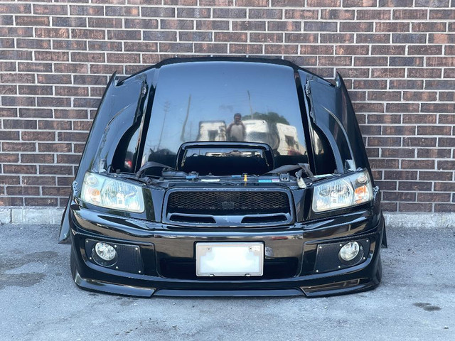 JDM Subaru Forester Cross Sport Front End Conversion Bumper Lip Headlights Fenders Grille Fogs 2003-2005 SG5 in Auto Body Parts in Ontario