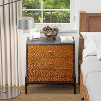 Bay Isle Home™ Andrue Steel 3 - Drawer Accent Chest