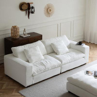 Lilac Garden Tools 110.24" White abrasive cloth Modular Sofa cushion couch