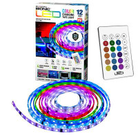 Bell + Howell Bell+Howell Bionic LED Colour Changing 12ft Tape Light with Remote Control, 16 Colours and 4 Modes