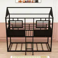 Harper Orchard Ferrysburg Twin over Twin Metal Standard Bunk Bed by Harper Orchard