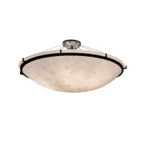 Orren Ellis  Clouds Collection - Ring Family 6 - Light 51'' Simple Bowl LED Semi Flush Mount