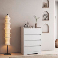 Ebern Designs Modern Wooden 4 Drawer Dresser