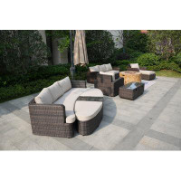 Direct Wicker Farhaad 10 Piece Complete Patio Set with Cushions