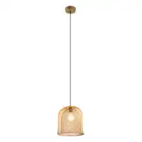 17 Stories 10" Gido Antique Gold Bell-Shaped Pendant Lamp - 17 Storeys