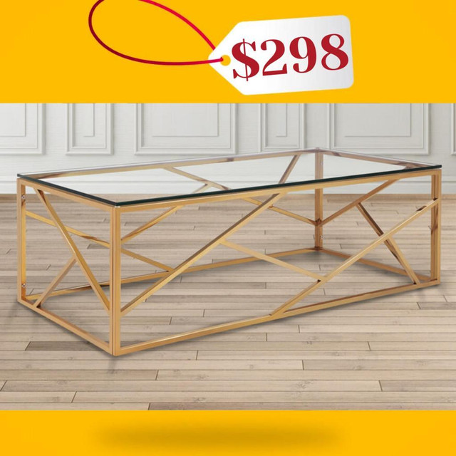 Gold Marble look Coffee Table on Clearance !! in Coffee Tables in Mississauga / Peel Region - Image 4