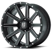 22x10 KMC XD818 Heist wheels for Jeep - set of FIVE (5) wheels (5x127 / 5x5.0)