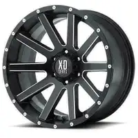 22x10 KMC XD818 Heist wheels for Jeep - set of FIVE (5) wheels (5x127 / 5x5.0)