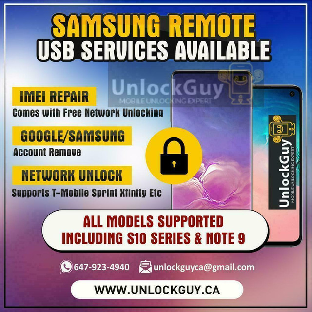 SAMSUNG GALAXY S10 SERIES *NO SERVICE* *UNREGISTERED SIM* *NETWORK FIX* | GOOGLE ACCOUNT REMOVE | SPRINT UNLOCK in Cell Phone Services - Image 2