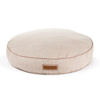 TheHoundry Round Pet Bed in Sunbrella Puppy Belly Pink