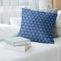 Brayden Studio Theo Nath Three Colour Minimalist Trees Pillow - Spun Polyester