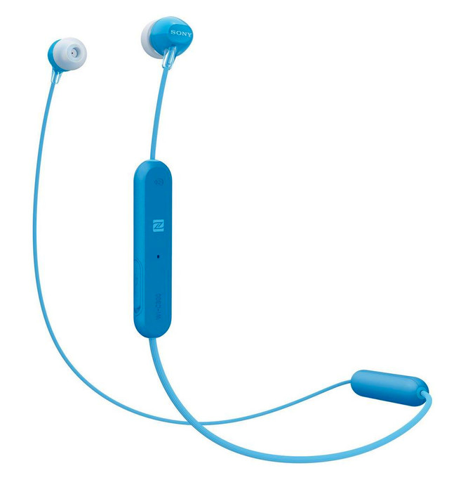 Sony WI-C310 In-Ear Bluetooth Headphones - Blue, Open Box,Tested in Cell Phone Accessories