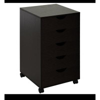 NTYUNRR 5 Drawer File Cabinet Storage Organizer Filing Cabinet With Nordic Minimalist Modern Style & Wheels