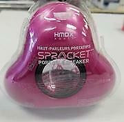 HMDX AUDIO SPROCKET AA BATTERY OPERATED PORTABLE SPEAKER PINK WITH LINE-IN - NEW $14.99