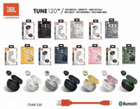 JBL TUNE 120 Pure Bass Zero Cables Wireless Earbuds With Charging Case , 7 Colours available