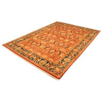 ECARPETGALLERY Hand-Knotted Pako Persian 18/20 Red Wool Rug 9'9" X 13'8"