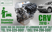 Honda CRV Engine AWD 2.4 Moteur K24A JDM, 2010 2011 2012 2013 2014 Motor Installation disponible