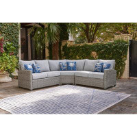 Signature Design by Ashley Naples Beach 3-Piece Outdoor Sectional