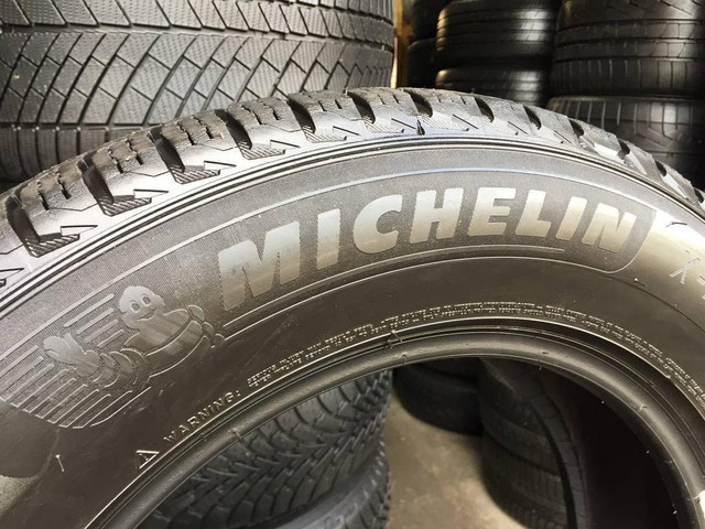 18 SET OF 4 USED WINTER TIRES 235/65R18 MICHELIN X-ICE SNOW SUV TREAD 99% TAKE OFFS in Tires & Rims in Ontario - Image 2