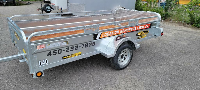 Location remorque trailer ouverte 5x10 avec porte rampe in Boat Parts, Trailers & Accessories in Greater Montréal - Image 4