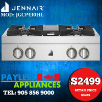 Jenn-Air Rise JGCP430HL 30 Gas Range top With 4 Burners Stainless Steel