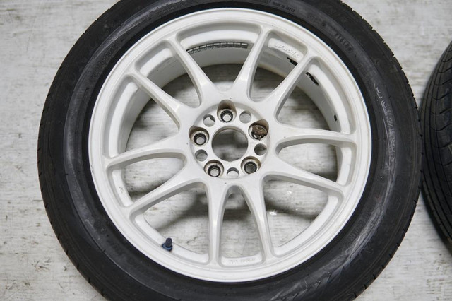 JDM Work Emotion CR Kai Wheels Rims Mags 5x100 16x7 +35 Offset Japan White in Tires & Rims - Image 4