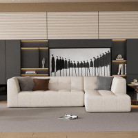 Ebern Designs 110.2" Modular Living Room Sofa, L-Shaped Upholstered Sofa Bed
